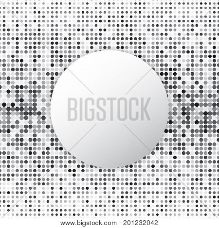 Circle halftone dot abstract background stock vector
