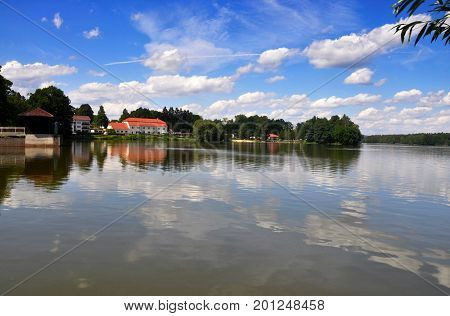 Hejtman pond in south bohemia Czech republic