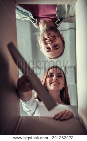 Young Couple Moving