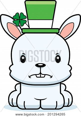 Cartoon Angry Irish Bunny
