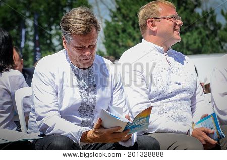 August 19 2017. Toronto Canada - Mayor of Toronto John Tory during Largest Ukrainian diaspora celebration of 26 Ukrainian Independence Day at Centennial Park in Toronto ON Canada