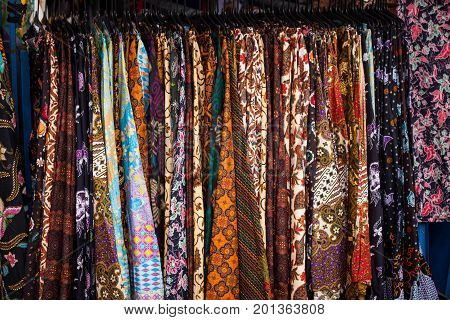 a fashion clothes batik traditional photo taken in yogyakarta indonesia java