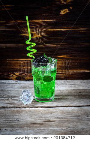 Fresh mint lemonade with ice beverage blur blurred celebrate color