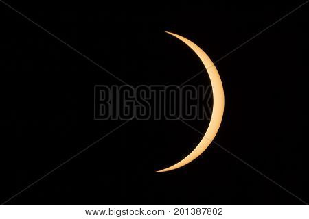 The Sun reappears from behind the moon during the August 2017 Total Eclipse.