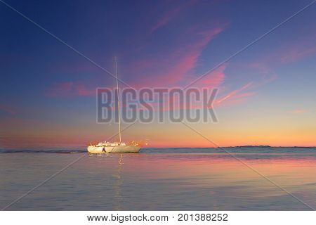 Sailing Boat In The Sea