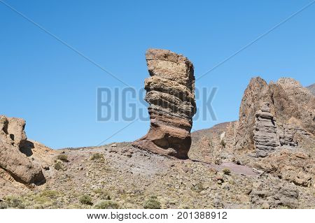 Roque Cinchado In Tenerife, Spain