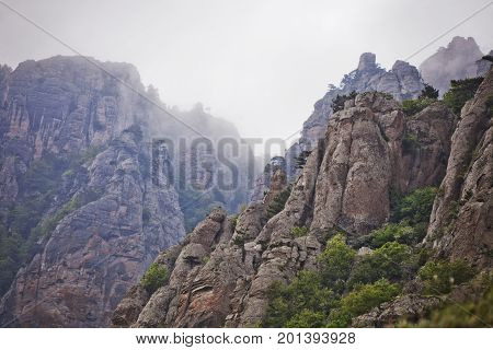 Ghost Valley Landscape, Demergi Mountain View. Crimea