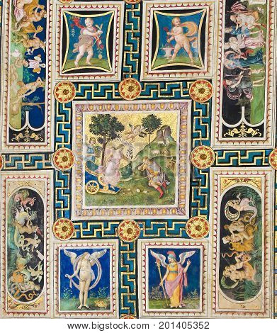 Fresco In Piccolomini Library, Siena