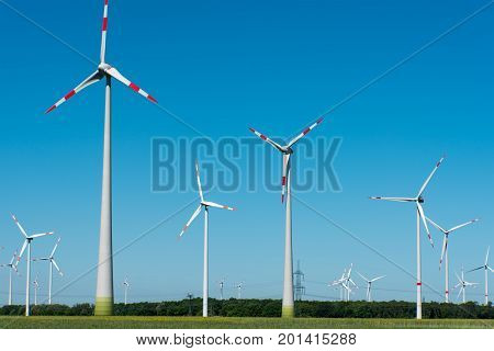 Wind energy generation seen in rural Germany