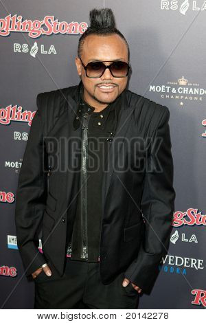 HOLLYWOOD, CA. - NOV 21: Apl.de.ap arriva al 2010 American Music Awards Rolling Stone Magazine 