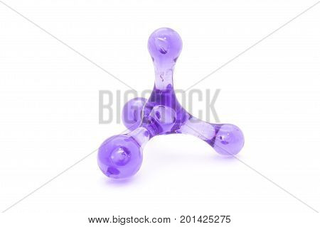 Plastic massager for the body and head Isolated on white background