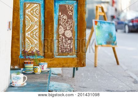 Cozy Design Creative Entranse To Craft Shop