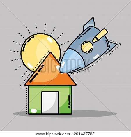 diferents weather with natural conditions vector illustration design