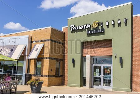 Indianapolis - Circa August 2017: Panera Bread Retail Location. Panera is a Chain of Fast Casual Restaurants Offering Free WiFi X