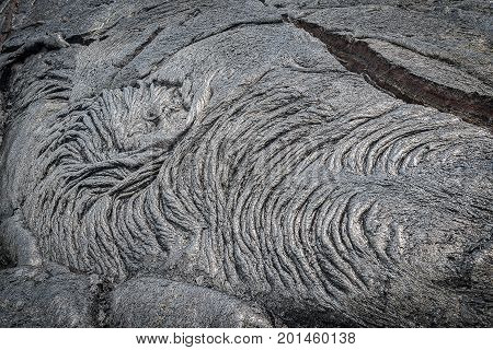 Lava Field In Big Island, Hawaii