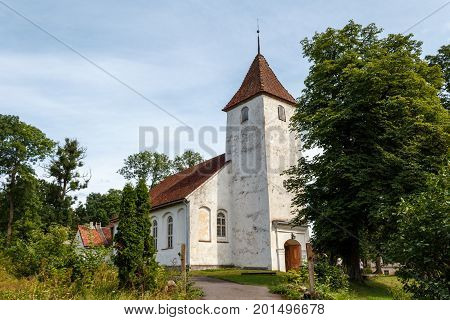 Sabile Evangelic Lutheran Church In The Right Bank Of The Abava Valley Already In The 16Th Century