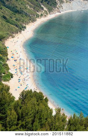 Summer Adriatic Sea Mezzavalle Beach