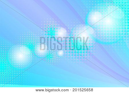 Abstract Background Vector Illustration Blue Bubble and Wave