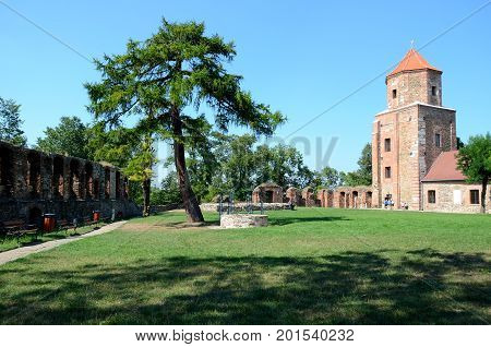 Old castle Toszek in Poland, Silesian Region