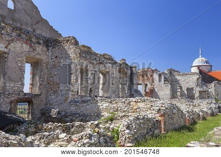 Renaissance castle defense building Lublin Voivodeship Janowiec Poland. In 1975 the object was bought by the Museum of Vistula River and since 1993 it has been gradually renovated