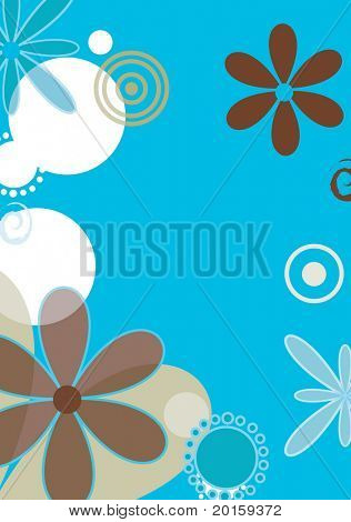 schöne retro Blumen mit einem modernen twist