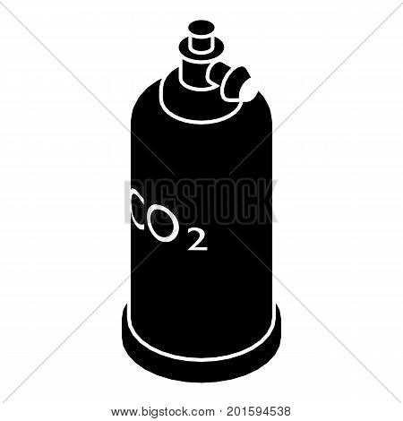 Welding cylinder co2 icon. Simple illustration of welding cylinder co2 vector icon for web