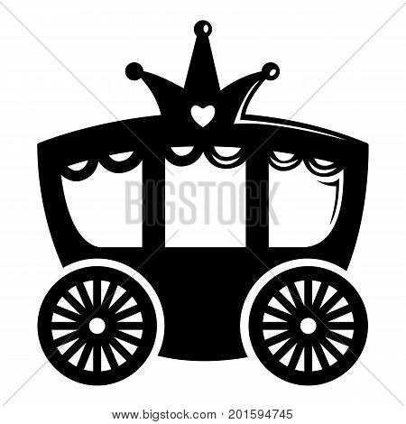 Carriage icon. Simple illustration of carriage vector icon for web
