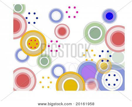 fondo del círculo colorido