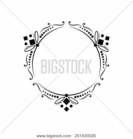 Contour black vintage classic elegant contoured frame