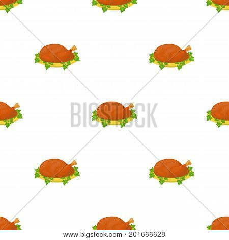 Delicious fried chicken.Chicken and cooking single icon in cartoon style vector symbol stock illustration .