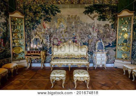 Christian Vi Room, Rosenborg Castle, Denmark
