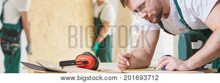 Woodcraft Worker At Work