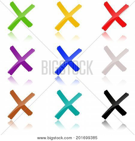 Colored Crosses Collection