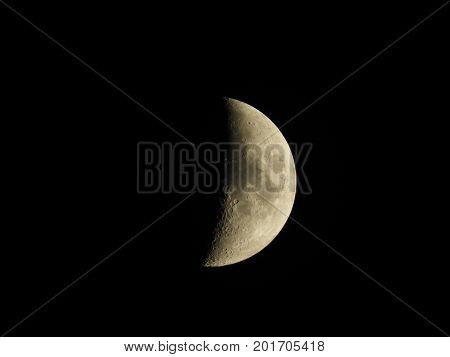 Poland.Szczecin.Nocny moons against the background of the dark galaxy.