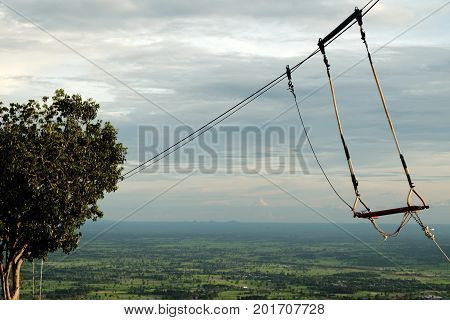 one swing at the mountainview in thailand