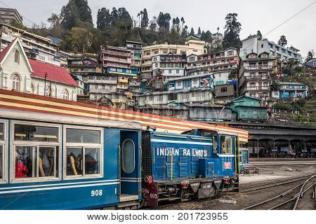 Famous Darjeeling steam train was Built between 1879 and 1881 and now is World Heritage Site by UNESCO, India.