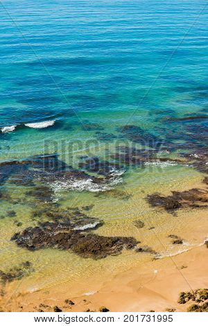 Vau beach in Portimao. This beach is a part of famous tourist region Algarve