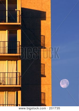 Balcones de puesta de la luna