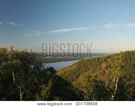 Volga Expanses. The View On The Volga. Samarskaya Luka.