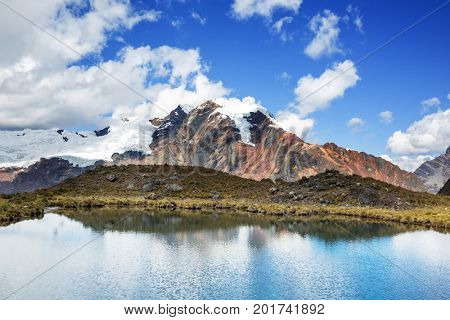 Beautiful mountains landscapes in Cordillera Huayhuash, Peru, South America