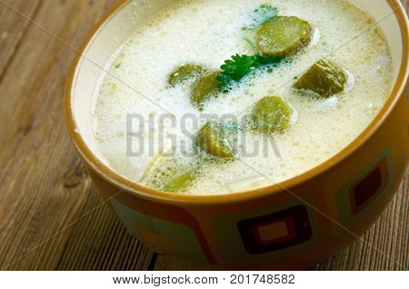 Czech Potato  Pickle Soup