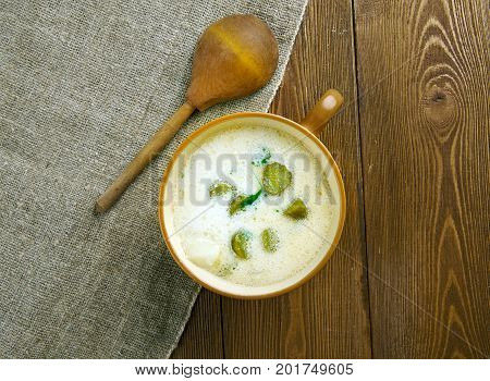 Czech Potato  Pickle Soup