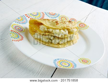 Qistibi. Roasted Flatbreads With Potatoes