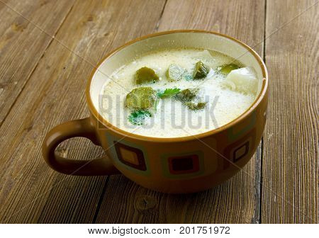 Czech Potato  Pickle Soup