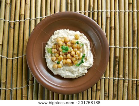 Msabbaha variation of hummus popular in the Levant In the Galile