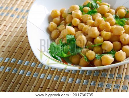 Balila dish from Jordan.Jordanian cuisine close up  prepared meal