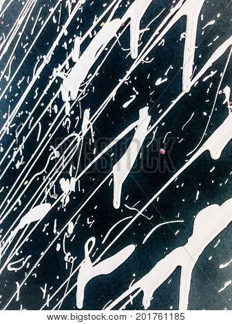 Black and white painting splash
