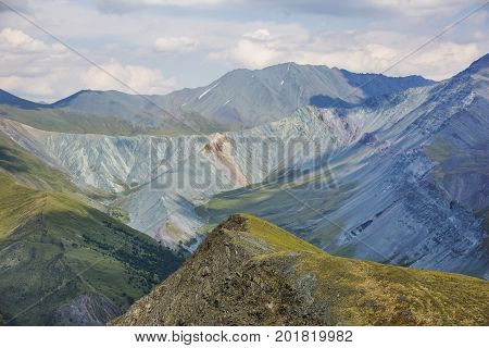 Mountain Mother Of The World And The Jarlu Valley. Altai Mountains