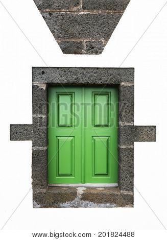 Abstract traditional architectural detail in Madalena Resort, Pico island, Azores, Portugal