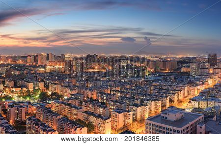Xiamen,China - Jul 31,2015:Xiamen East Mountain Villa Evening In Xiamen City,Fujian,China